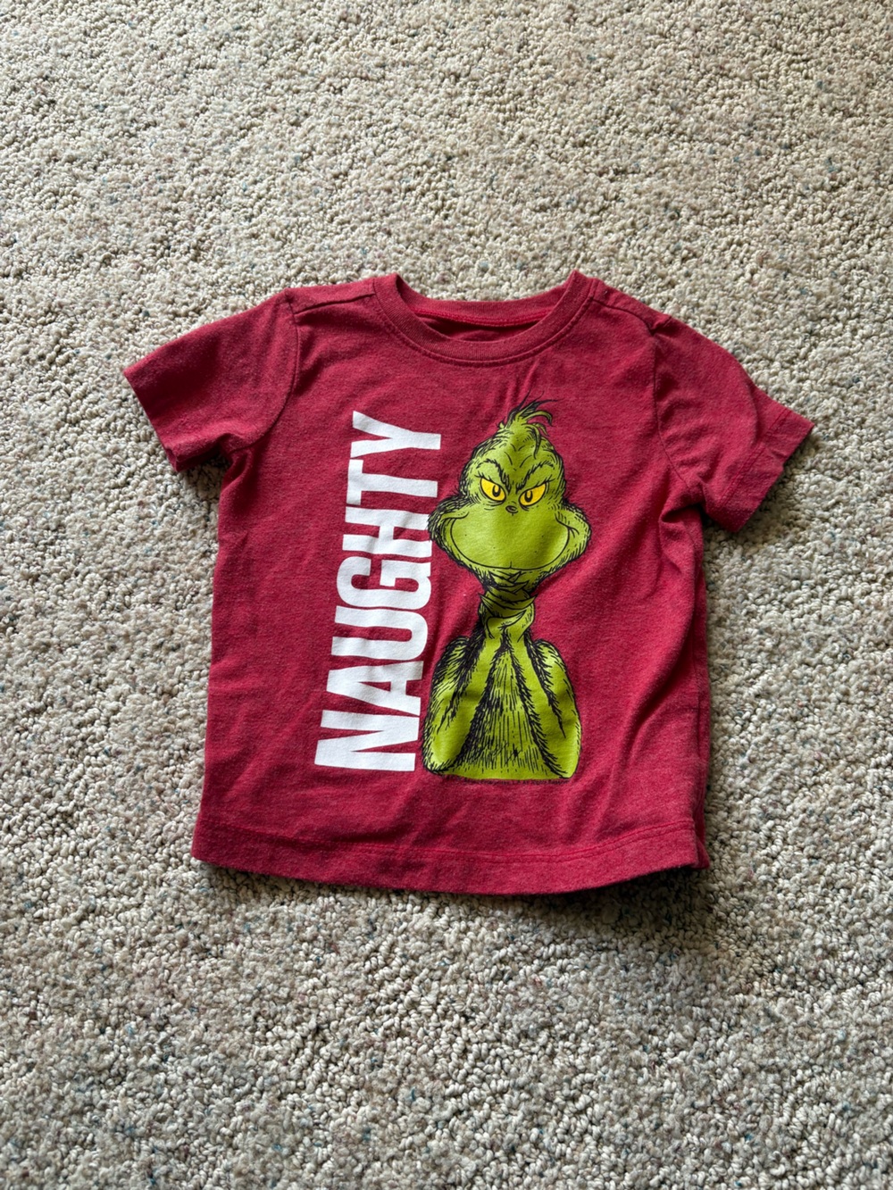 🩷 6 for $20 🩷 Red "Naughty" Grinch Graphic Tee